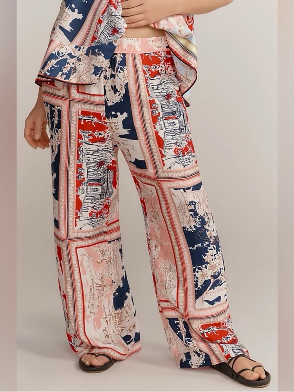 Anthropologie. Maeve The Brooklin Wide-Leg Pull-On Pants: Printed Edition. XXS.